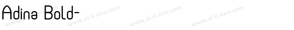 Adina Bold字体转换